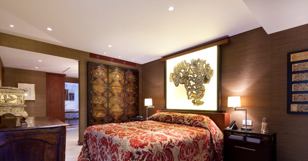 Transformez votre suite parentale en un havre de paix et de style découvrez l'élégance et le confort de notre suite parentale, un espace raffiné conçu pour vous offrir des nuits paisibles et des moments de détente inoubliables. idéale pour se ressourcer, cette chambre est équipée de toutes les commodités nécessaires pour un séjour luxueux.