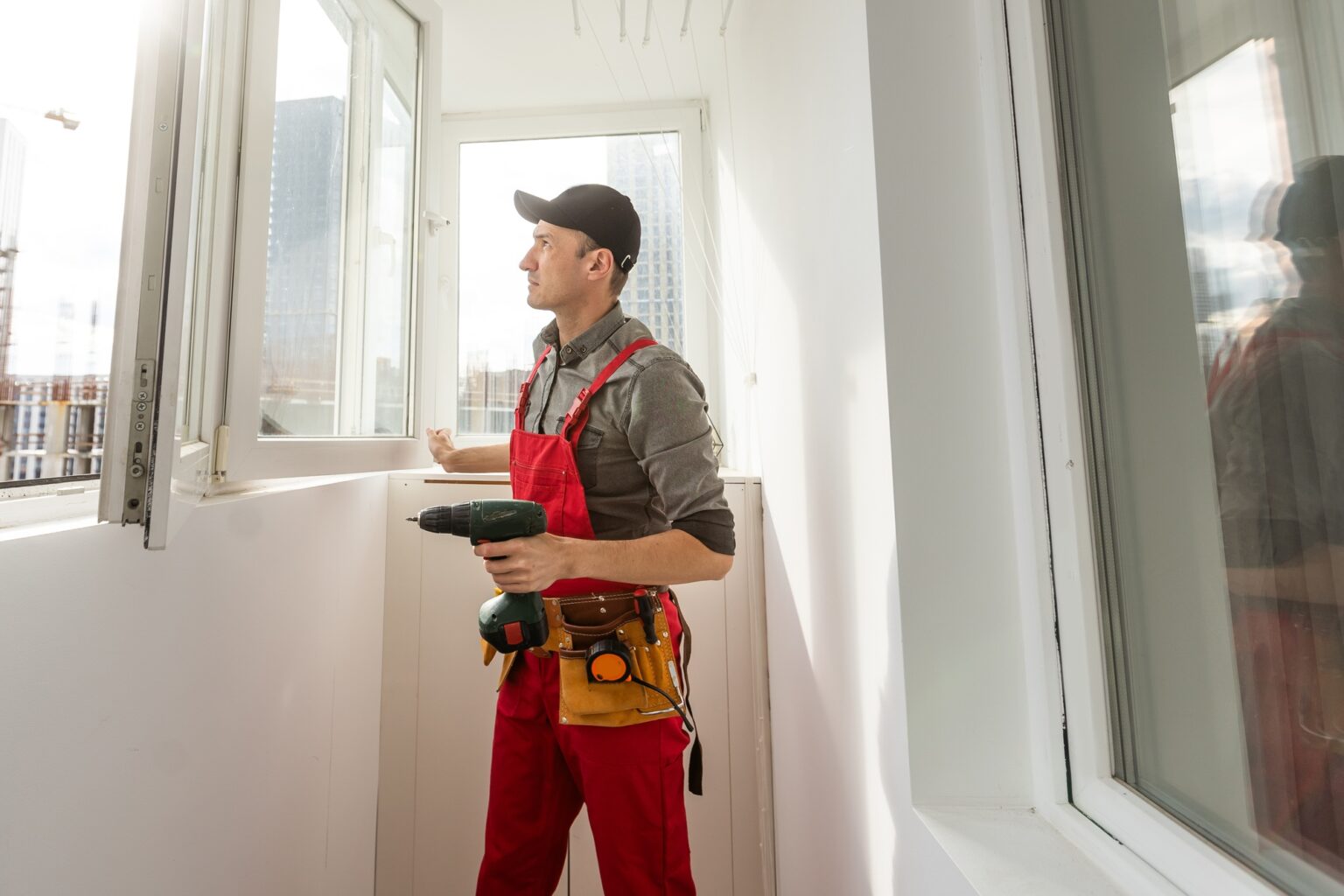 Fenêtre Lorenove : Le choix sur-mesure à Tours pour confort, design et performance Professional master at repair and installation of windows, changes rubber seal gasket in pvc windows